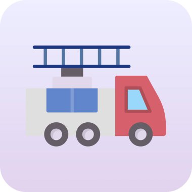 kamyon simgesi, vektör illüstrasyonu