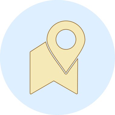 İşaretçi vektör çizim Haritası