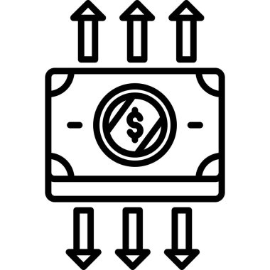 para dolar vektör simgesi