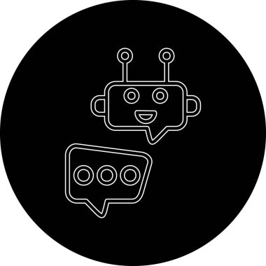 Modern b 'nin vektör illüstrasyonu simgesiz robot