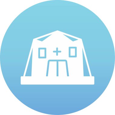 Benzersiz hastane vektör simgesi