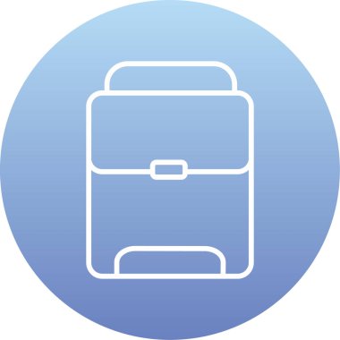 çanta simgesi vektör illüstrasyonu