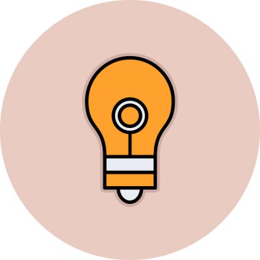 ampul simgesi vektör illüstrasyonu