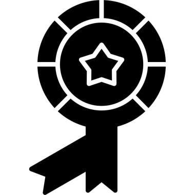 Madalya. Web simgesi basit illüstrasyon