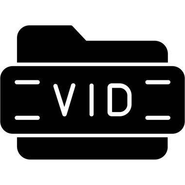 Video Kamera Kabartma Simgesi Tasarımı