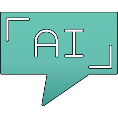 konuşma balonu simgesi, vektör illüstrasyonu