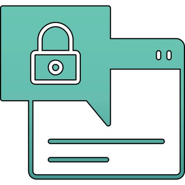 İnternet koruma kipi simgesi - taslak biçimi