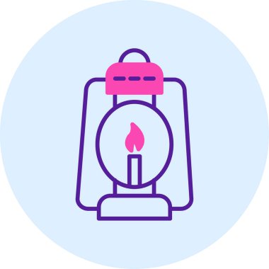 gaz brülörü simgesi, vektör illüstrasyonu basit tasarım