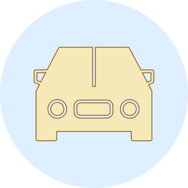 araba simgesi vektör illüstrasyonu