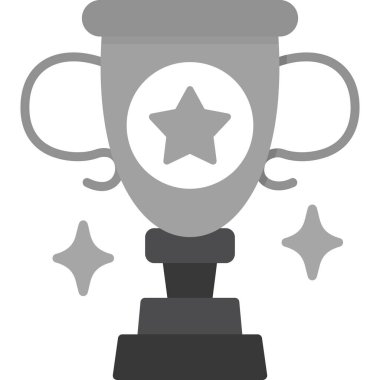 Kupa. Web simgesi basit illüstrasyon