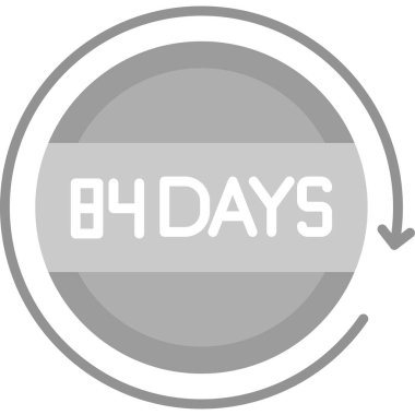 daire biçiminde gün simgesi, vektör illüstrasyonu