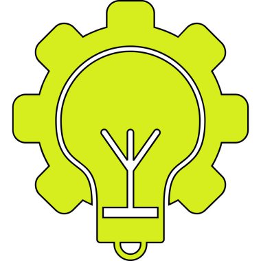 yaratıcı fikir simgesi, basit vektör illüstrasyonu