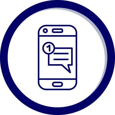 Konuş. Web simgesi basit illüstrasyon