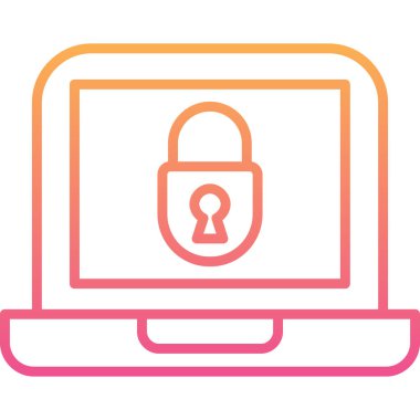 Bilgisayar. Web simgesi basit illüstrasyon