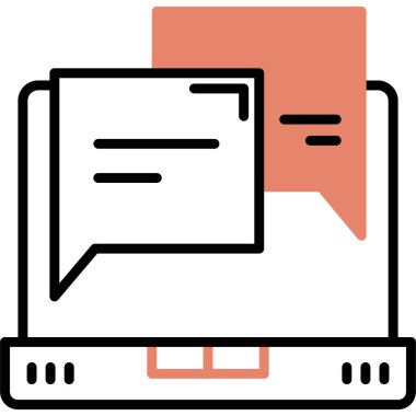 Bilgisayar. Web simgesi basit illüstrasyon