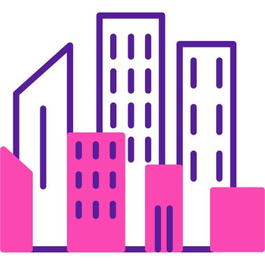 Projeniz için vektör şehir simgesi