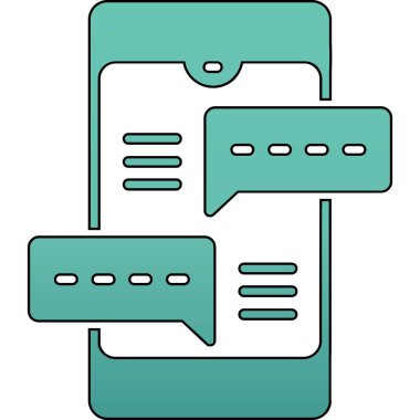 sohbet kabarcıkları vektör illüstrasyon