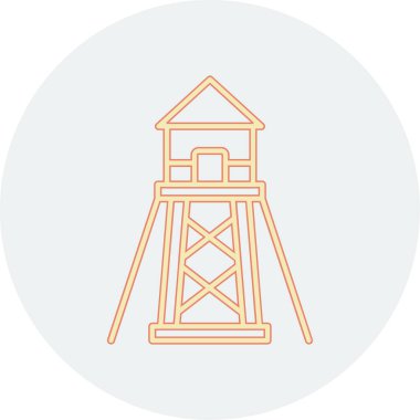 Modern mimari simgesinin vektör illüstrasyonu