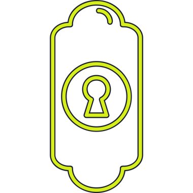 Yeşil bir simgenin vektör illüstrasyonu