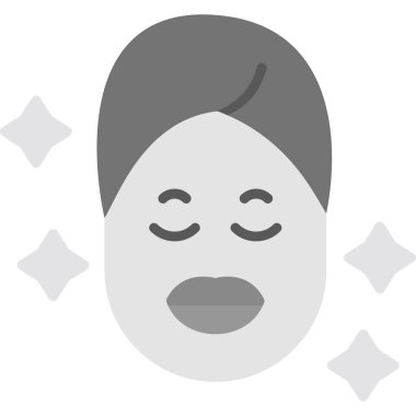 Yüz maskesi vektör simgesi olan kadın.