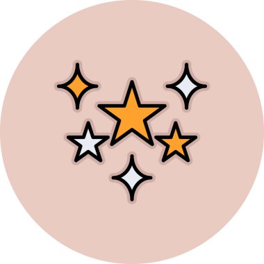 Yıldız. Web simgesi basit illüstrasyon