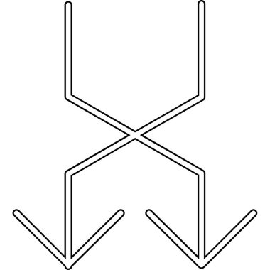ok simgesi vektör illüstrasyonu