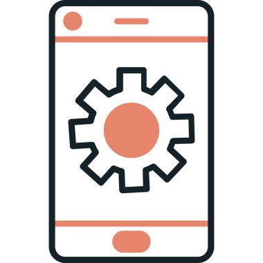 Telefon ayarı vektör simgesi