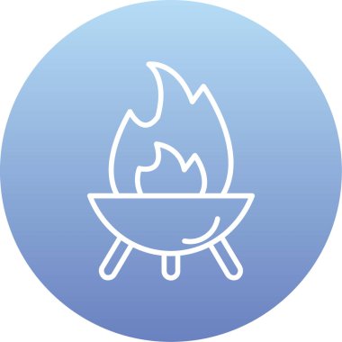 Yangın var. Basit resimleme