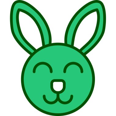 Tavşan. Web simgesi basit illüstrasyon