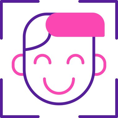 avatar çocuk baş simgesi - taslak biçimi