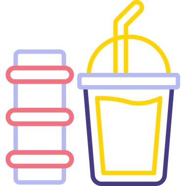 içecek simgesinin vektör illüstrasyonu