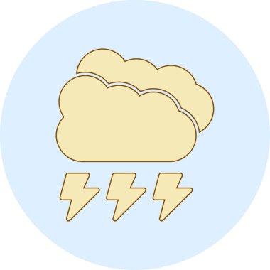 Bulut. Web simgesi basit illüstrasyon