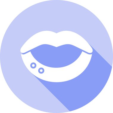 Güzellik ve moda simgesinin vektör çizimi