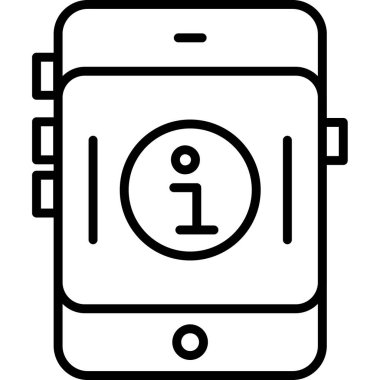 akıllı telefon simgesi vektör illüstrasyonu