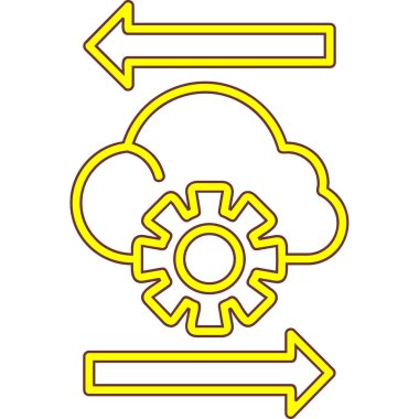 dişli simgesi vektör illüstrasyonu