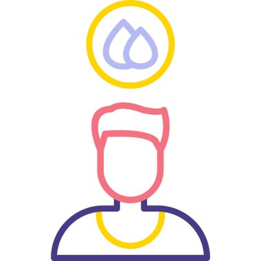 Su. Web simgesi basit illüstrasyon