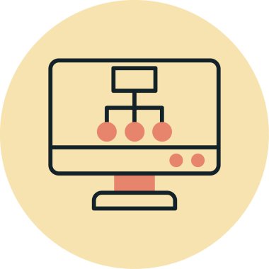 Web renk simgesi. Vektör çizim