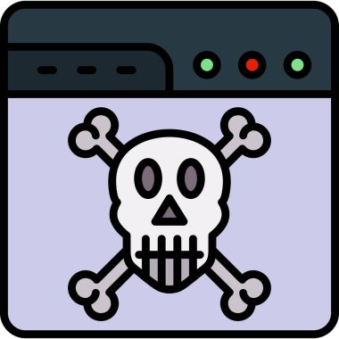 İnternet web simgesi, basit vektör illüstrasyonu