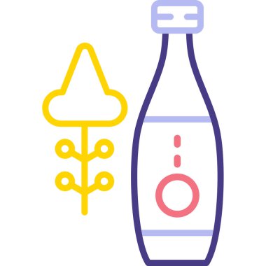 Bira şişesi. Basit resimleme