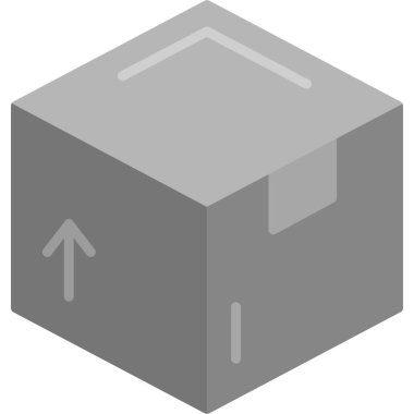 Moda biçimi izole edilmiş arkaplanda kutu simgesi