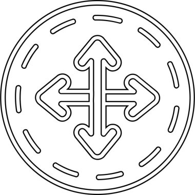 Ok. Web simgesi basit illüstrasyon