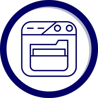 makine simgesi. Basit resimleme