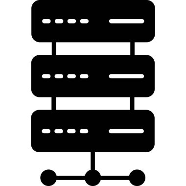 sunucu veritabanı vektörü simgesi