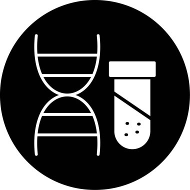 DNA simgesi, modern vektör illüstrasyon tasarımı