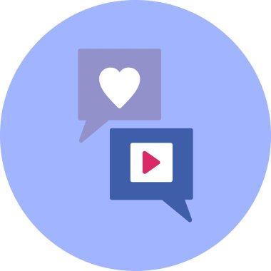 Konuş. Web simgesi basit illüstrasyon