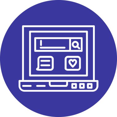 seo modern simgesinin vektör illüstrasyonu