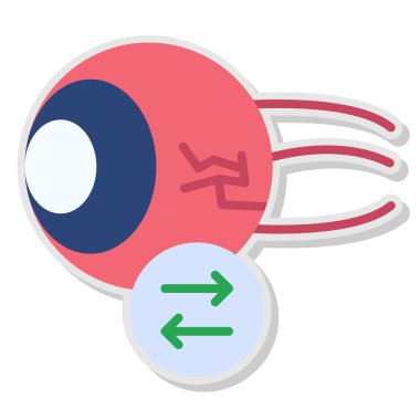 Bir roketin karikatür simgesinin vektör çizimi
