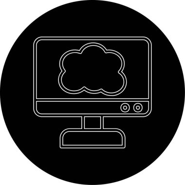 vektör bulut bilgi işlem simgesi