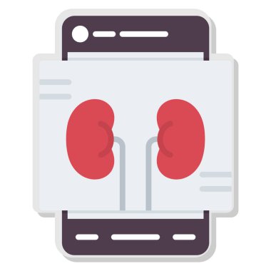 cep telefonu simgesi. vektör illüstrasyonu