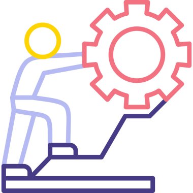 iş konsepti ikon vektör illüstrasyonu